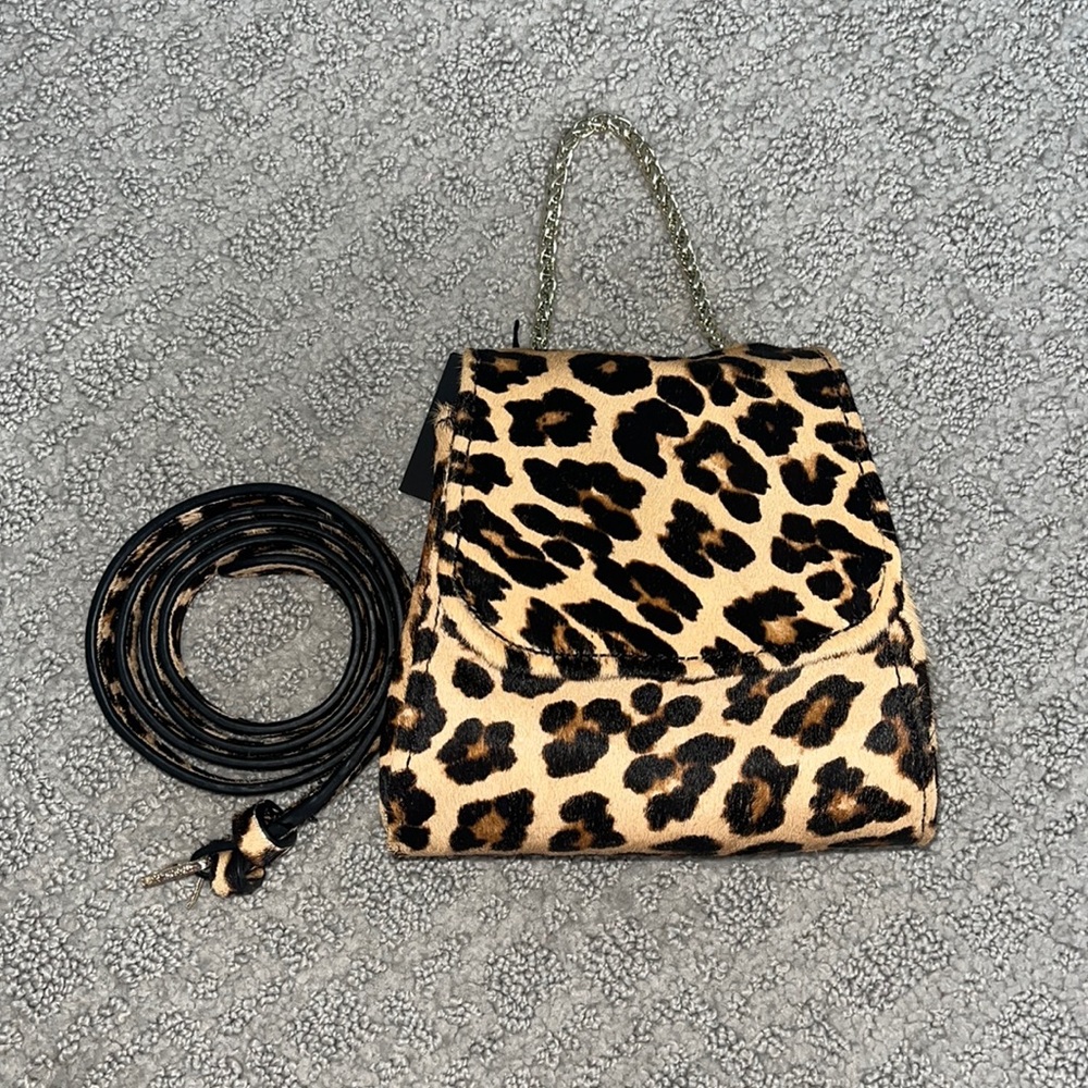 Zara mini belt leopard bum bag